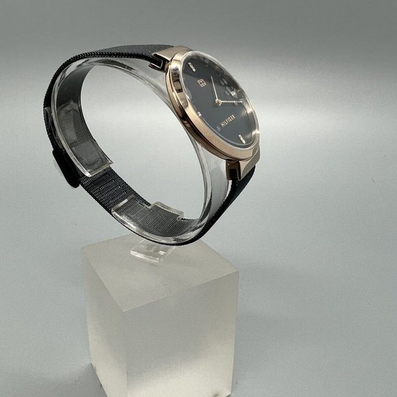 TOMMY HILFIGER Women's Blue Stainless Steel Mesh Bracelet Watch 1782219 - Picture 3 of 9